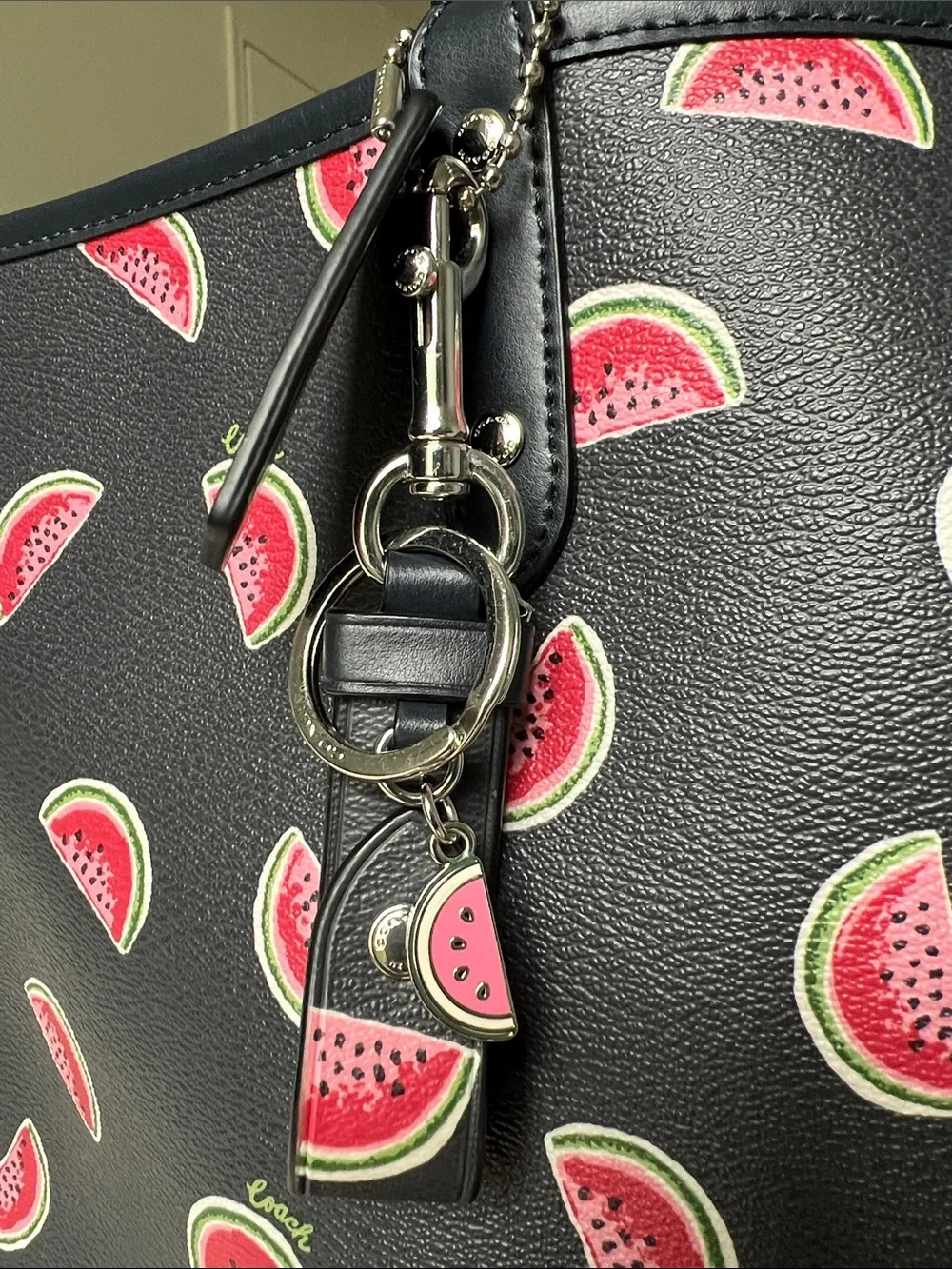 Coach Metro Navy Watermelon Print Tote, Reversible